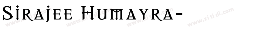 Sirajee Humayra字体转换